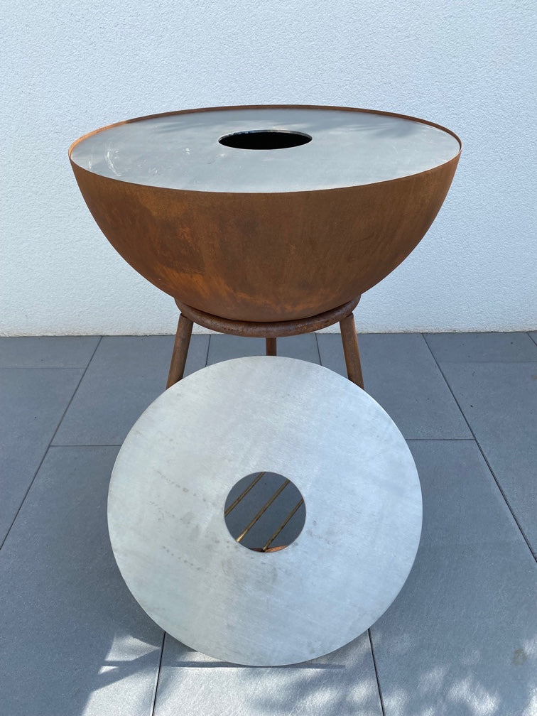 Grill-Plancha für Feuerschale zum Grillen