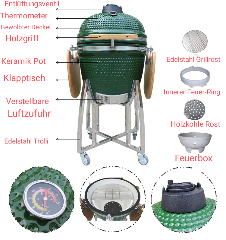 Kamado Grill (Green Egg)