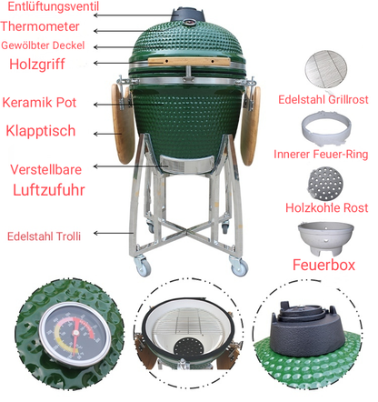 Kamado Grill (Green Egg)